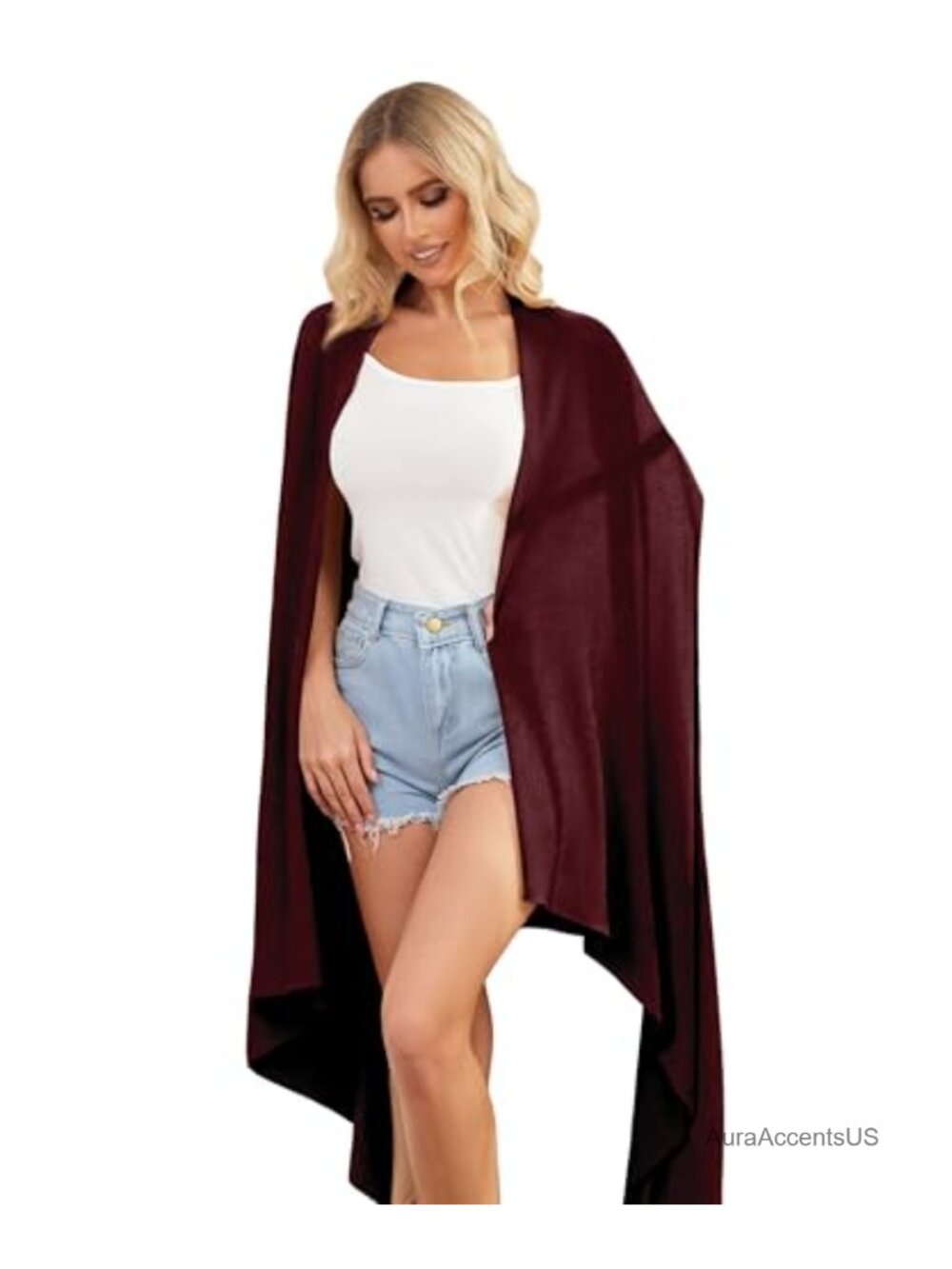 Tencel Cashmere Pashmina Shawl Wrap UPF 50+ Travel Scarf Blanket Lightweight